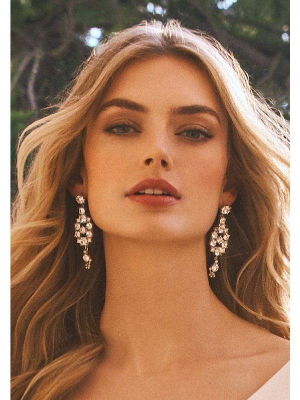 Diamante Bridal Drop Earrings