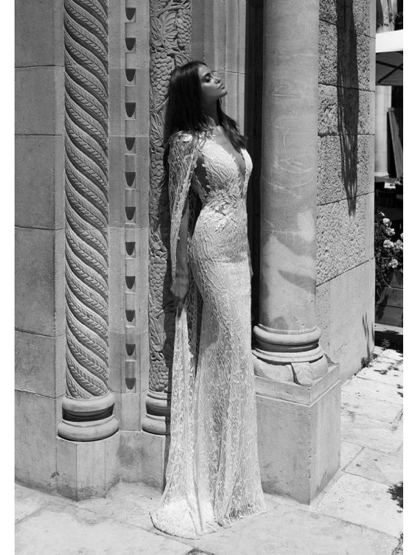 Embroidered Mermaid Wedding Dress
