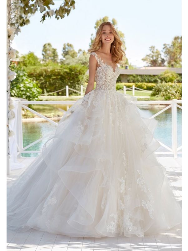 Embroidered Princess Ball Gown