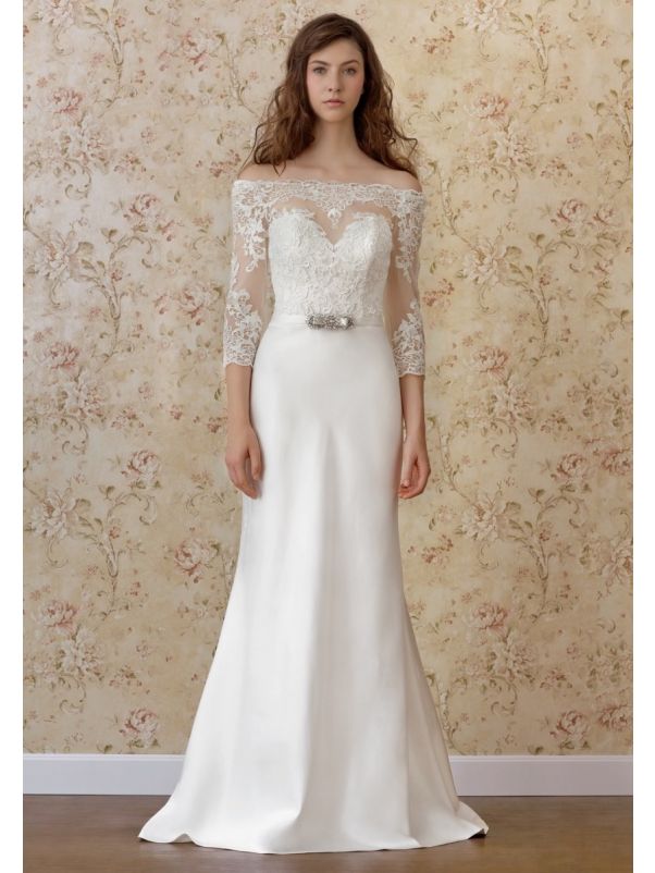 Embroidered Mermaid Wedding Dress