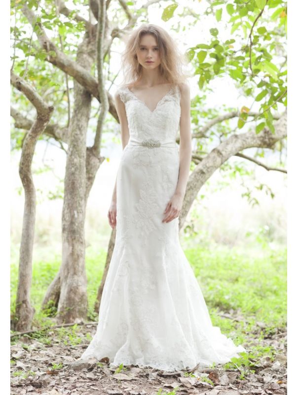Beaded Wedding Dress With Low Back