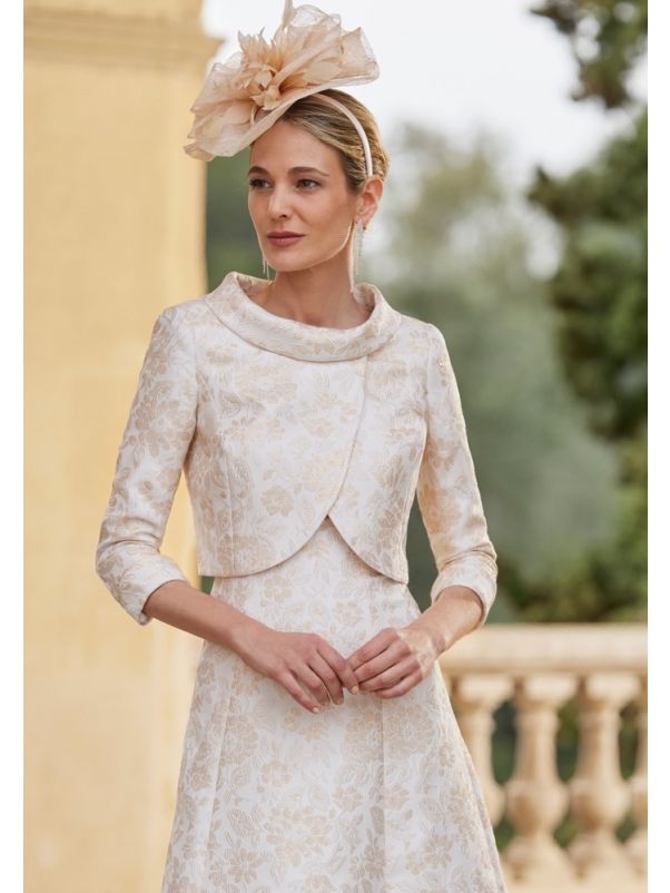 2-Piece Brocade Dress