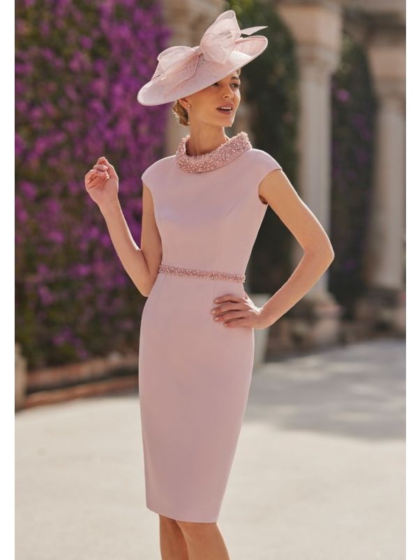 Embellished Cap Sleeve Cocktail Dress