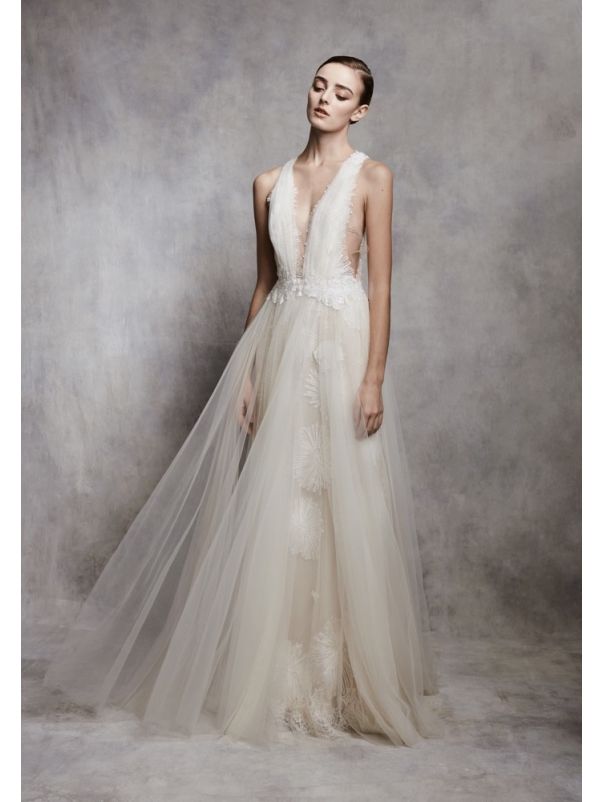 Beaded Tulle Wedding Dress