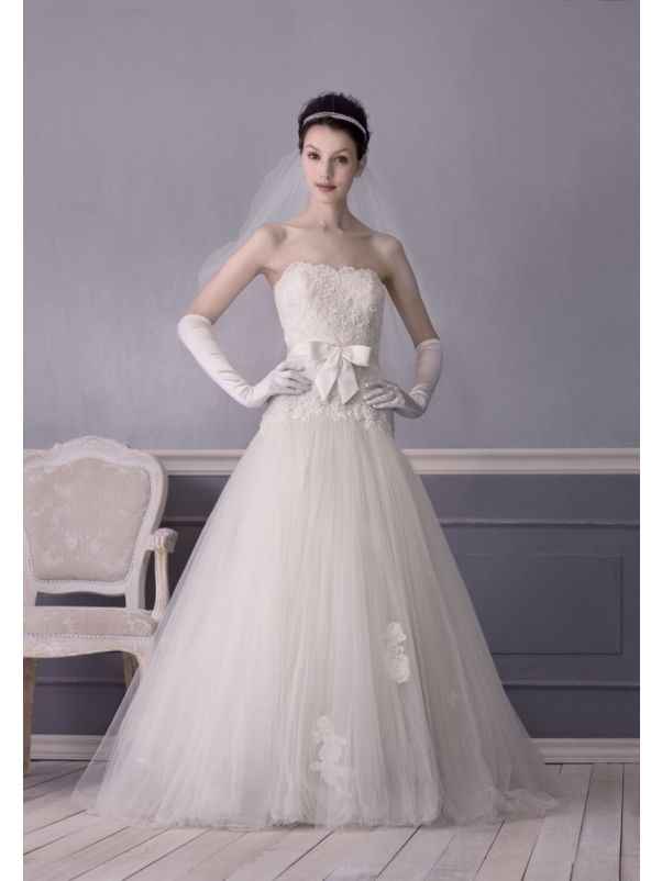 Beaded Tulle Ball Gown