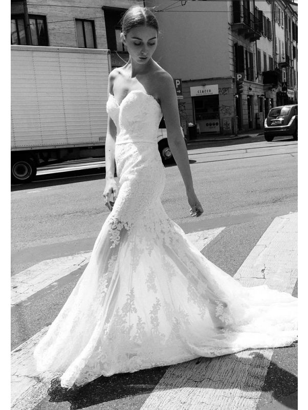Lace Wedding Dress With Illusion Skirt