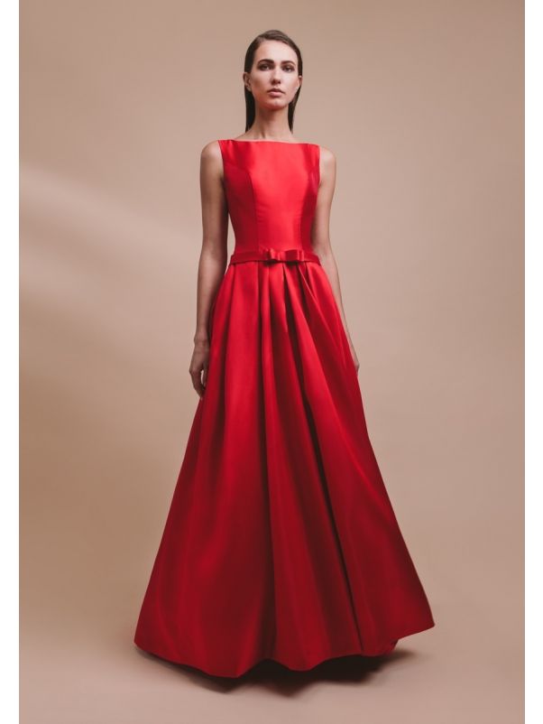 Mikado Evening Gown With Pockets 