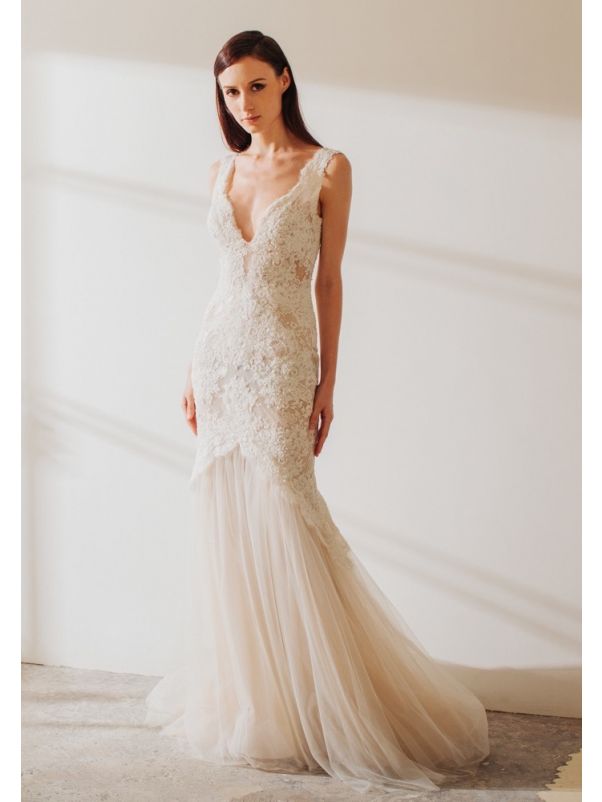 Lace Wedding Dress With Low Back