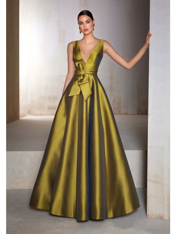 Illusion Back Evening Gown