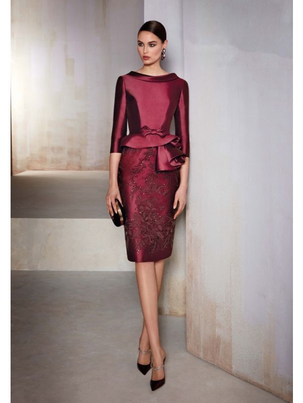 Backless Mikado Cocktail Dress