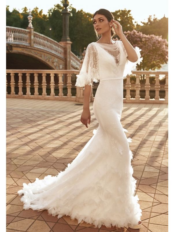 Floral Blossom Wedding Dress