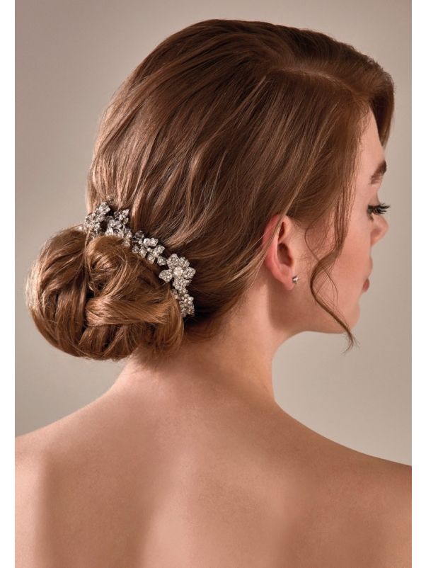 Beaded Flower Bridal Hair Comb