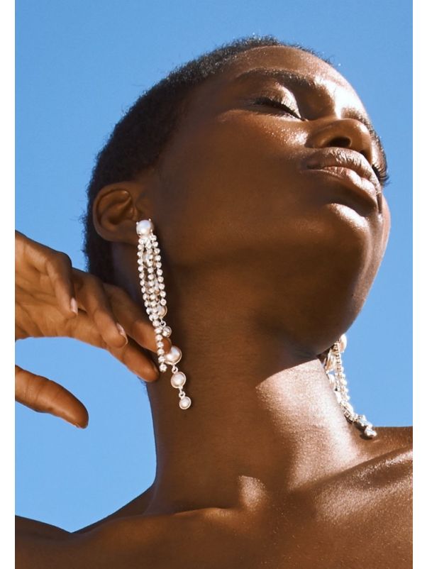 Diamante Bridal Drop Earrings
