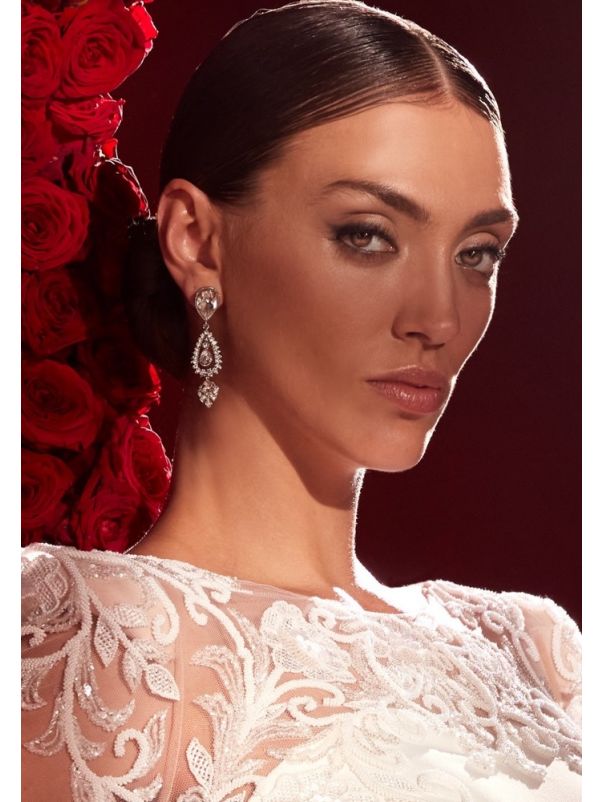 Diamante Bridal Drop Earrings