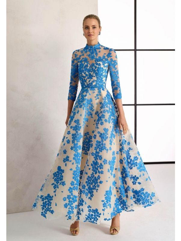 Embroidered Midi Dress
