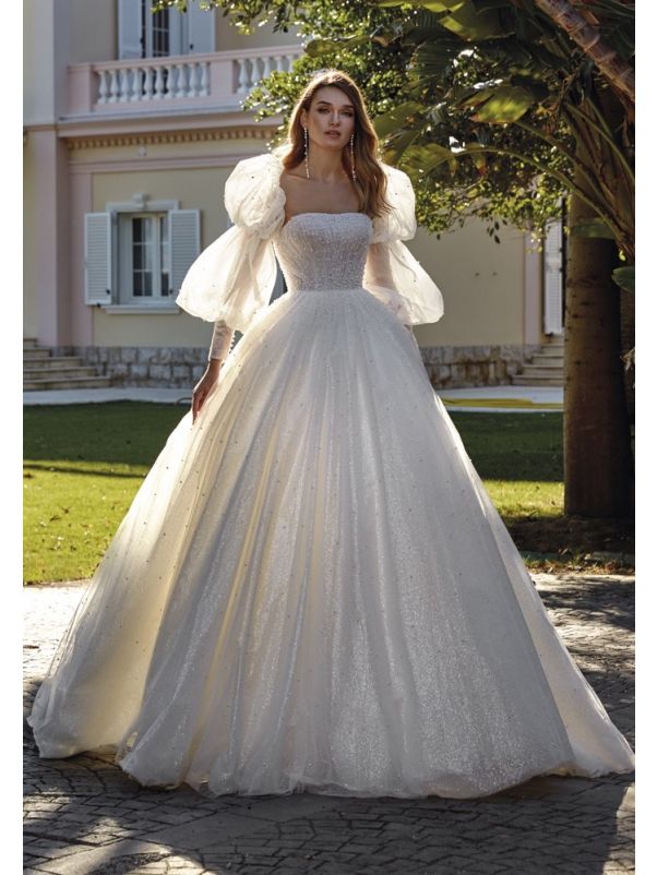 Beaded Princess Wedding Dress