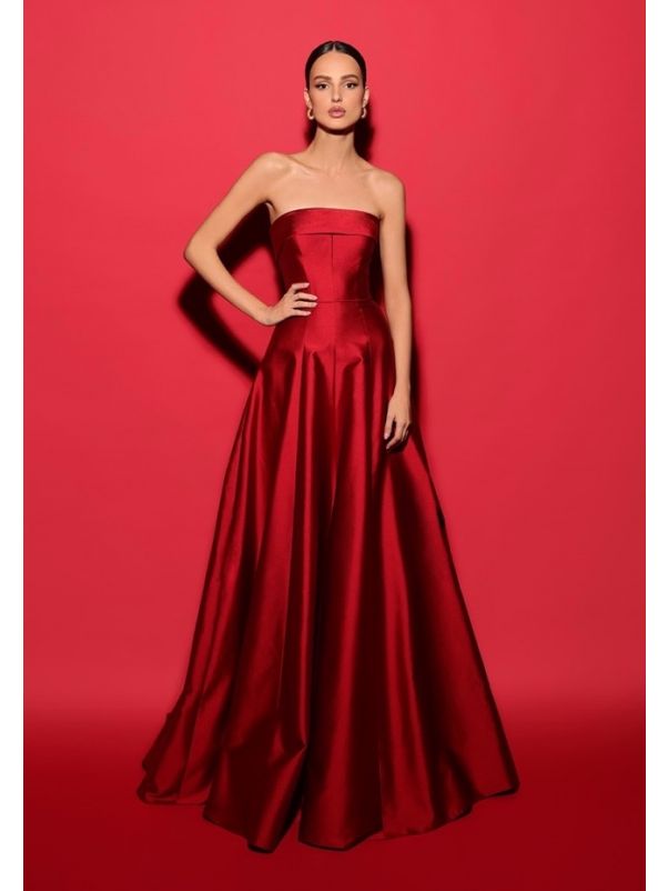 Satin Evening Gown