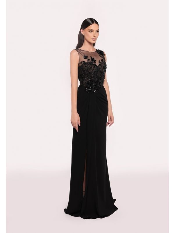 Embellished Slit Dress
