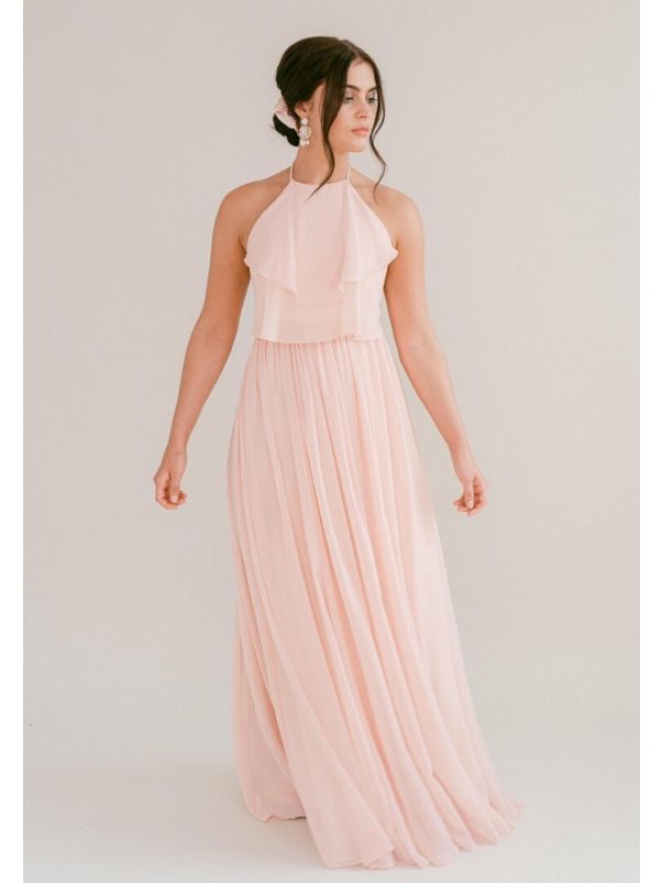 Ruffles Chiffon Bridesmaid Dress