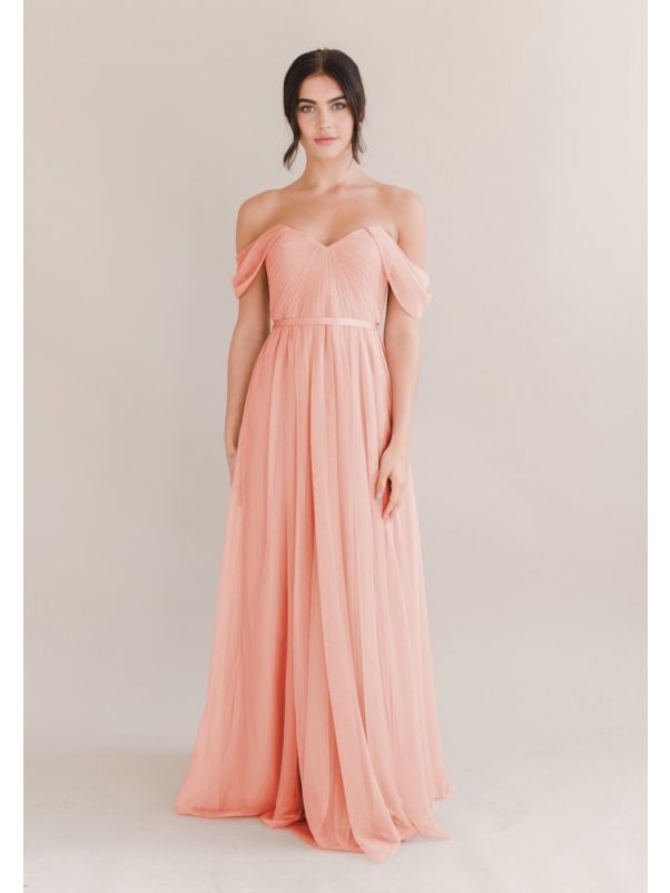Draped Tulle Bridesmaid Dress