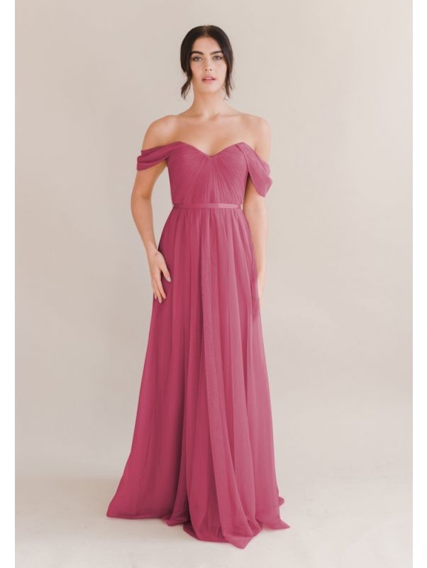 Draped Tulle Bridesmaid Dress