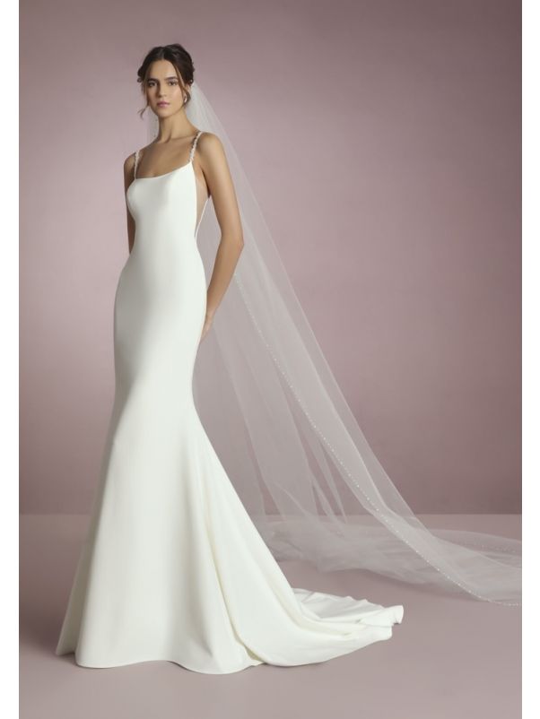 Beaded Strappy Wedding Dress